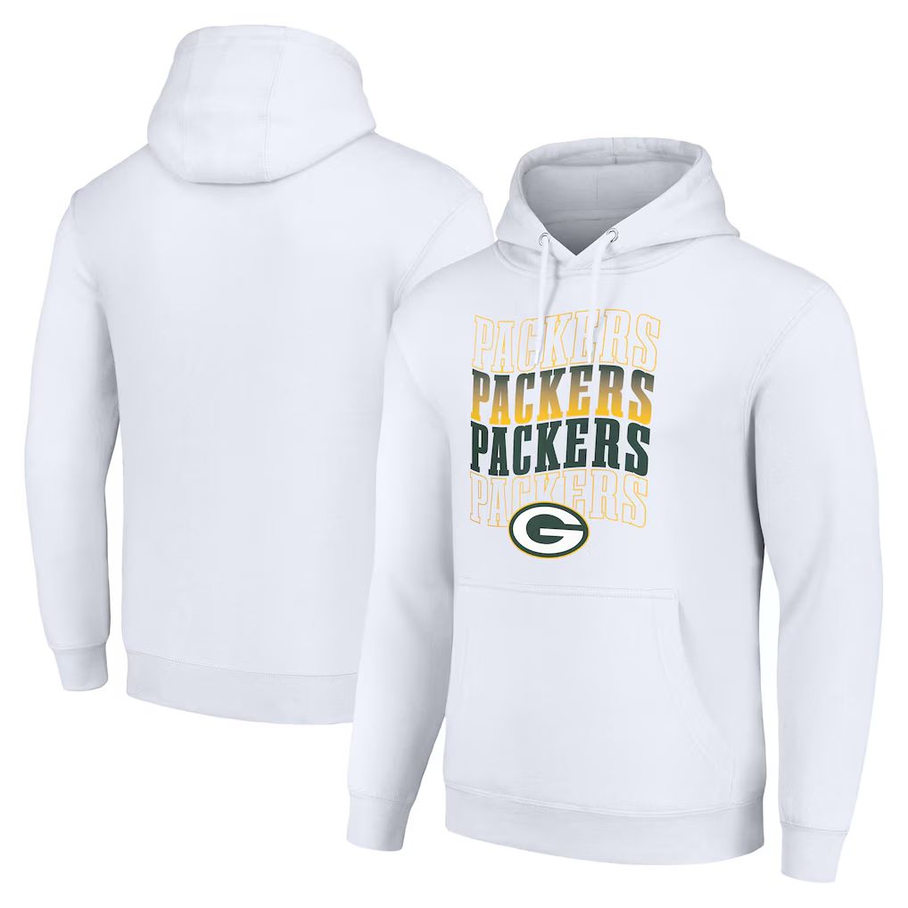 Men 2026 NFL Green Bay Packers White Hoodie hooded style 02